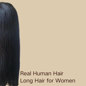 Muzi Hair 100% Real Human Hair Topper for Men and Women, before and after wearing effect